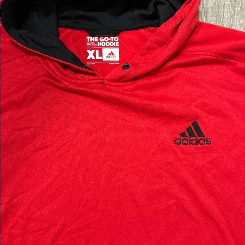 Adidas Men's Red Hoodie